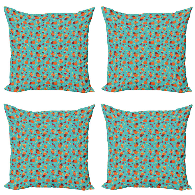 The Seasonal Aisle Aadhithya Indoor / Outdoor Square Scatter Cushion